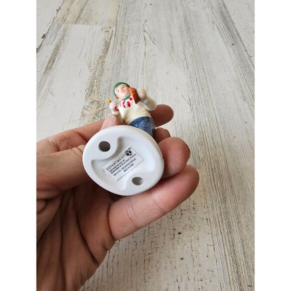 Dept 56 lighting jack-o-lanterns pumpkin carving dad accessory people figurine H - Picture 6 of 7